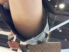 Her_black_stockings_and_short_socks_look_unusual Seductive Japanese Babe's Intimate Self-Pleasure Show Thrills Fans