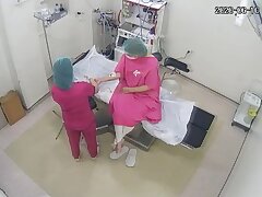 Real_hidden_camera_in_gynecological_cabinet_11 Sizzling Bimbo Demands Rough Cock in Steamy Threesome Night